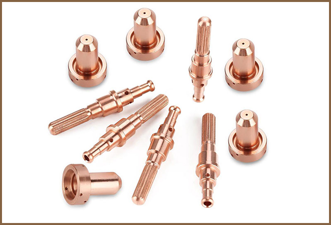 Copper Precision Turned Components parts